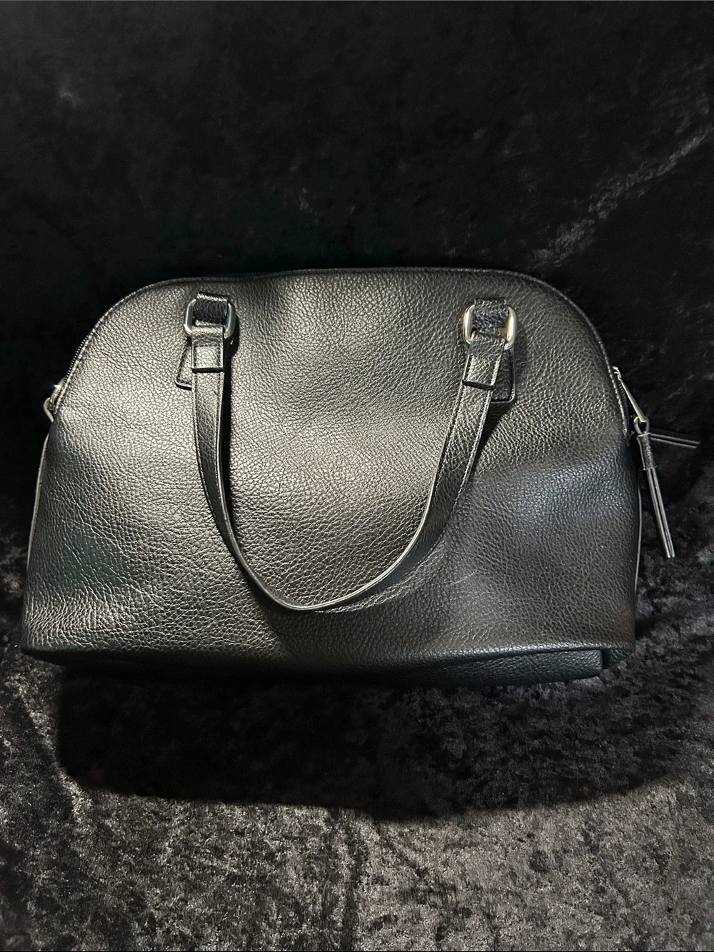 b.o.c. - Classic Black Leather Tote Bag